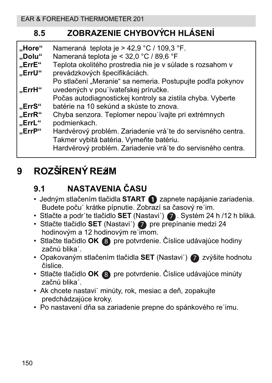 9rozšírený reĩim | Topcom CE0123 User Manual | Page 150 / 156