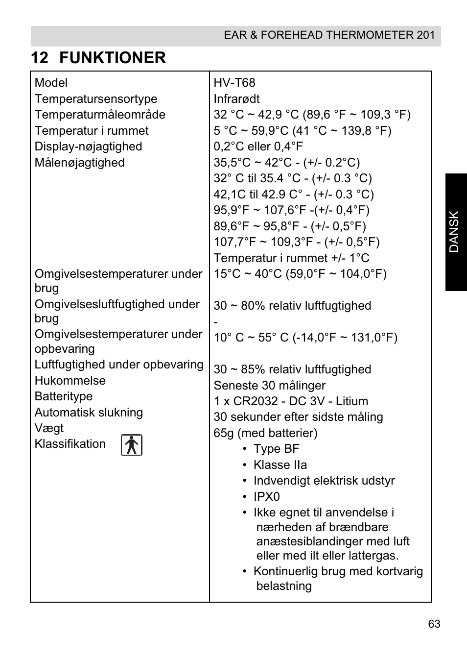 12 funktioner | Topcom CE0123 User Manual | Page 63 / 156