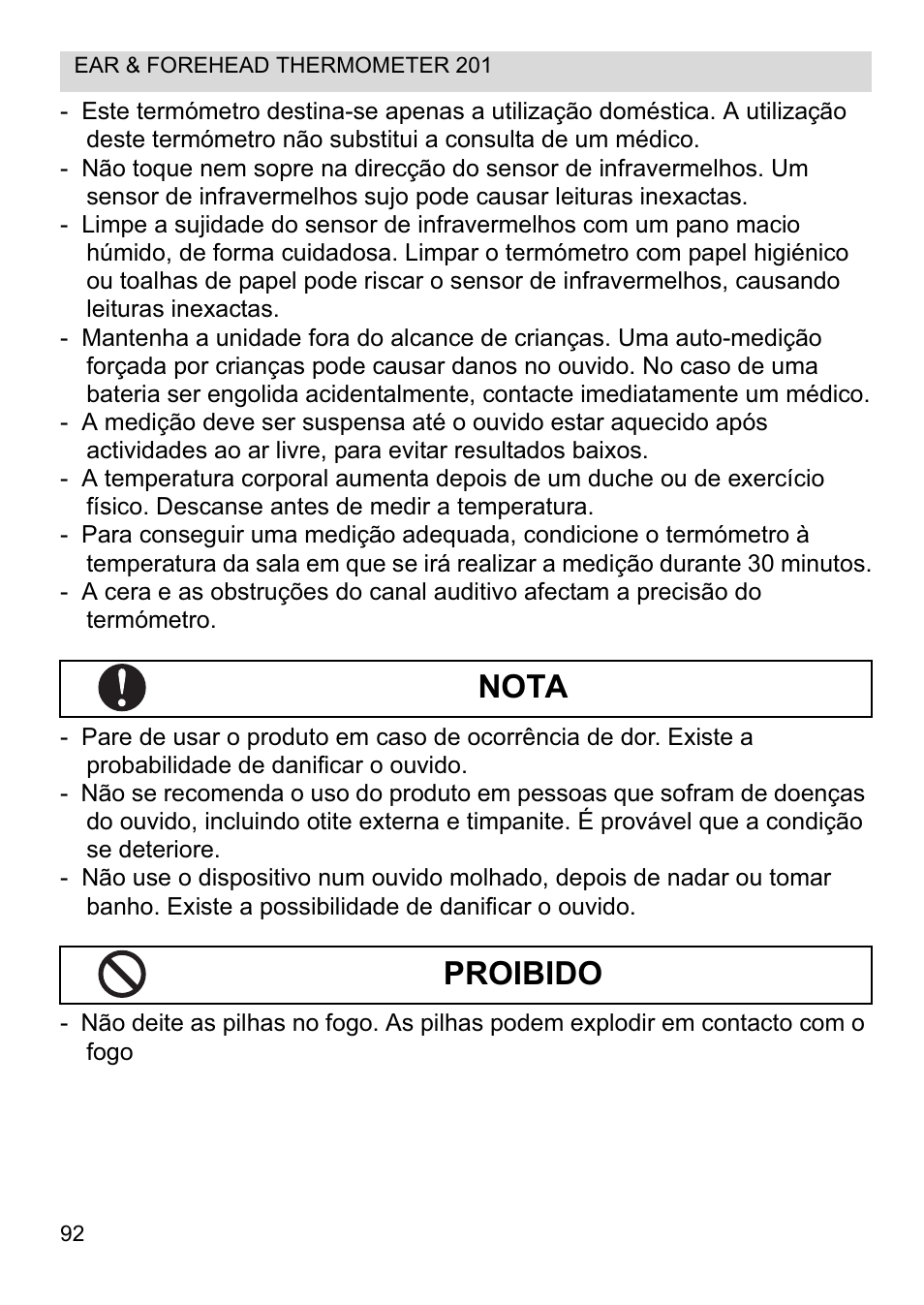 Nota proibido | Topcom CE0123 User Manual | Page 92 / 156