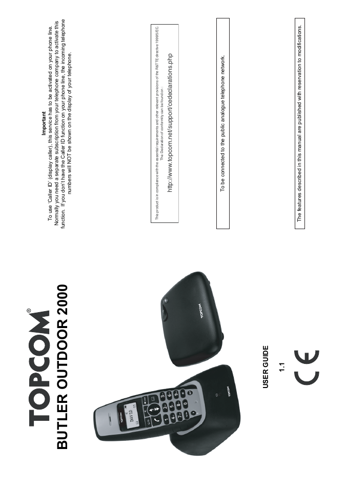 Topcom Butler 1.1 User Manual | 28 pages