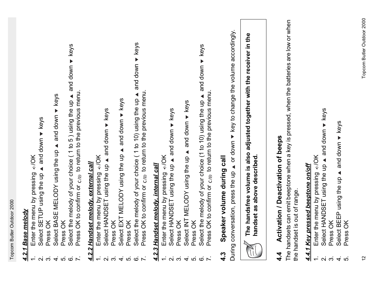 Topcom Butler 1.1 User Manual | Page 12 / 28