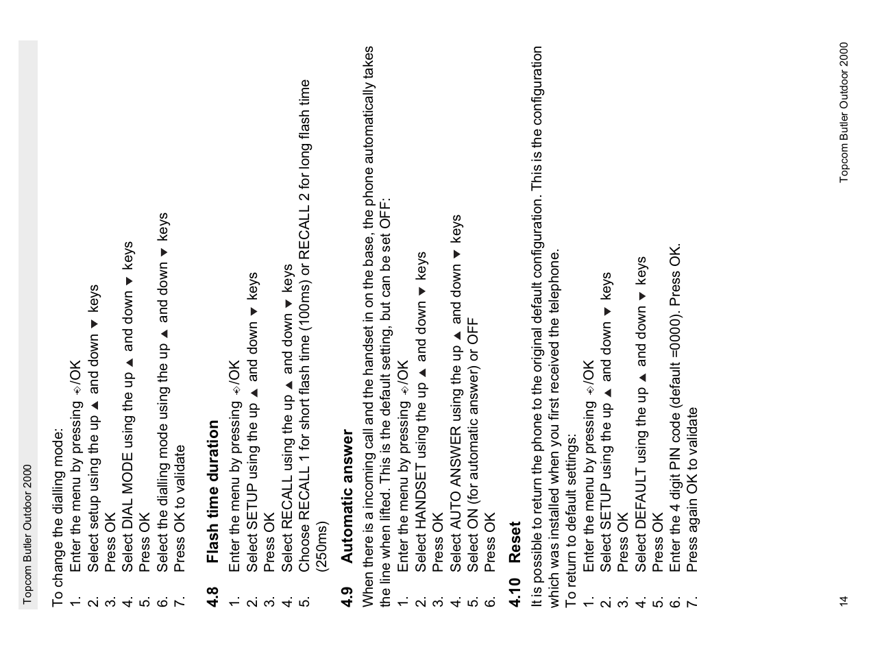 Topcom Butler 1.1 User Manual | Page 14 / 28