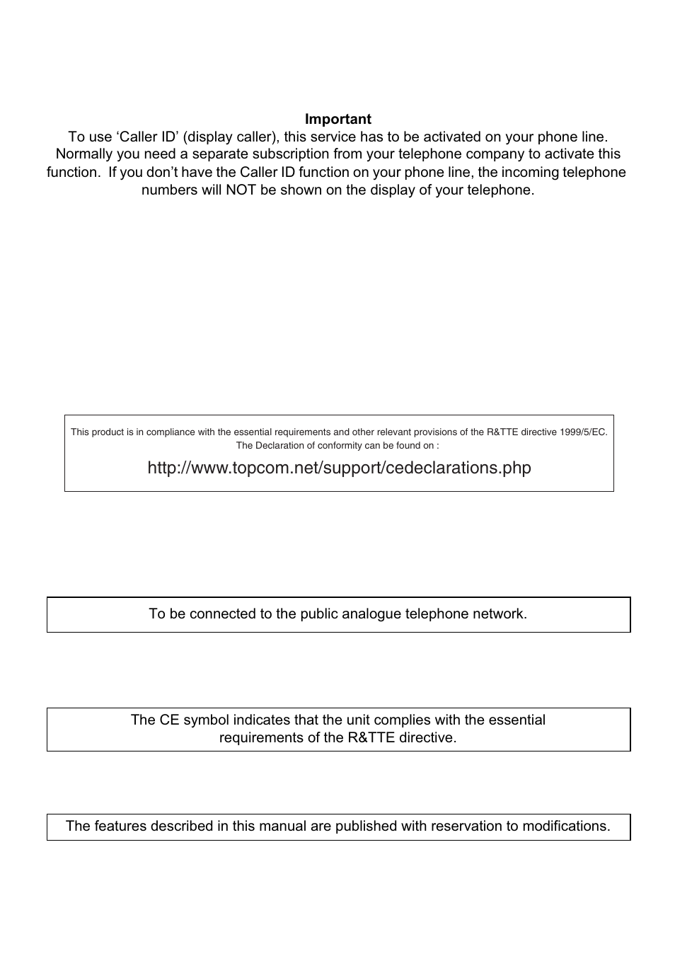 Topcom 4011C SIM User Manual | Page 2 / 36