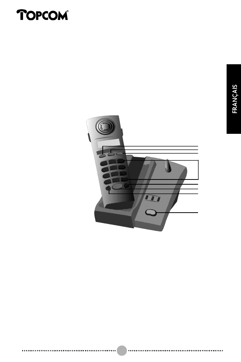 1 touches, 2installation | Topcom BUTLER 132 User Manual | Page 13 / 39