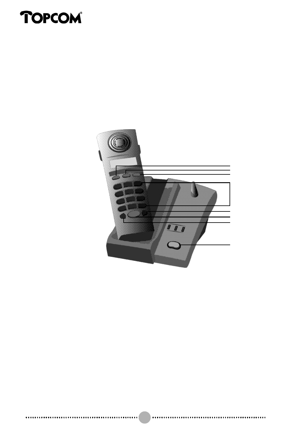 1 buttons, 2 installation | Topcom BUTLER 132 User Manual | Page 22 / 39
