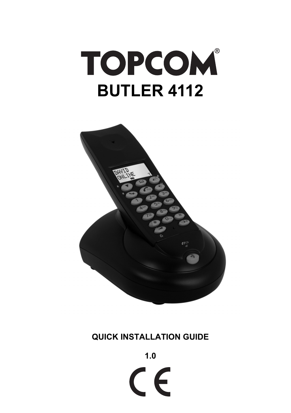 Topcom BUTLER 4112 User Manual | 4 pages