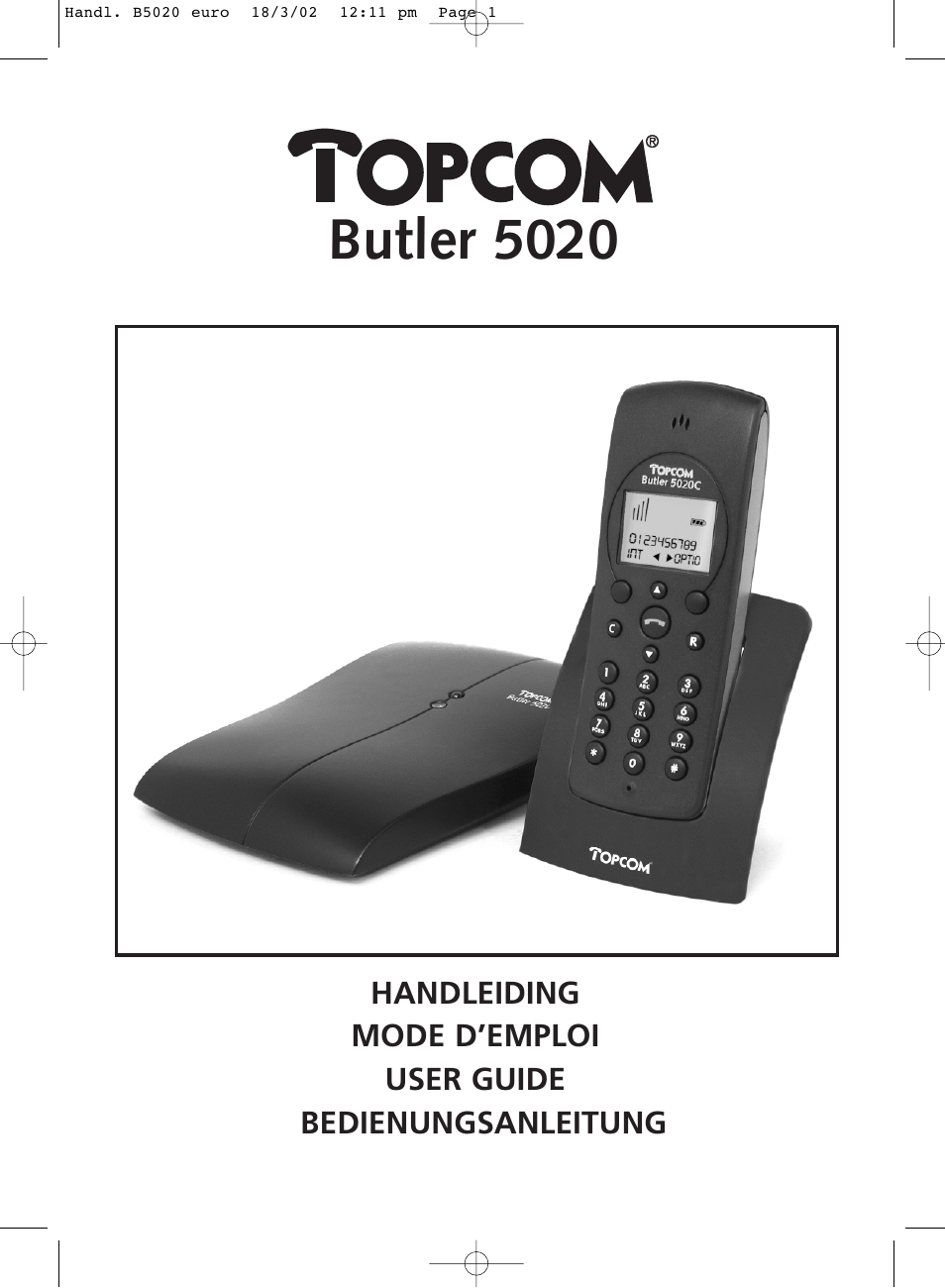 Topcom BUTLER 5020 User Manual | 84 pages