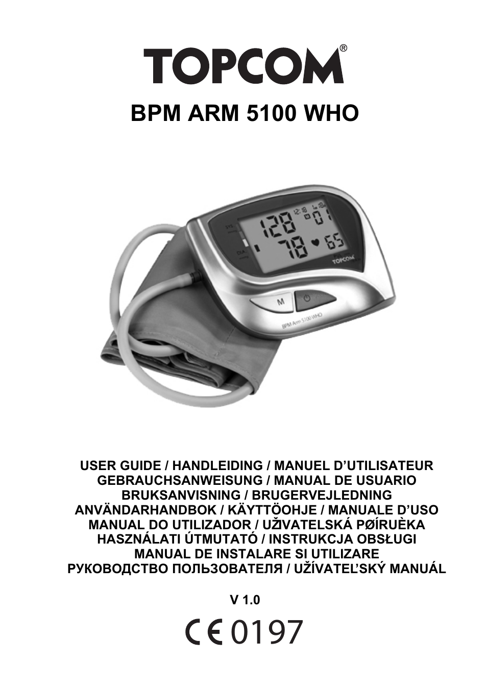 Topcom BPM ARM 5100 WHO User Manual | 160 pages