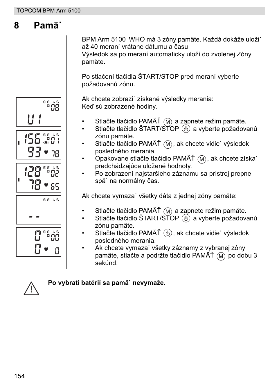 8pamäú | Topcom BPM ARM 5100 WHO User Manual | Page 154 / 160