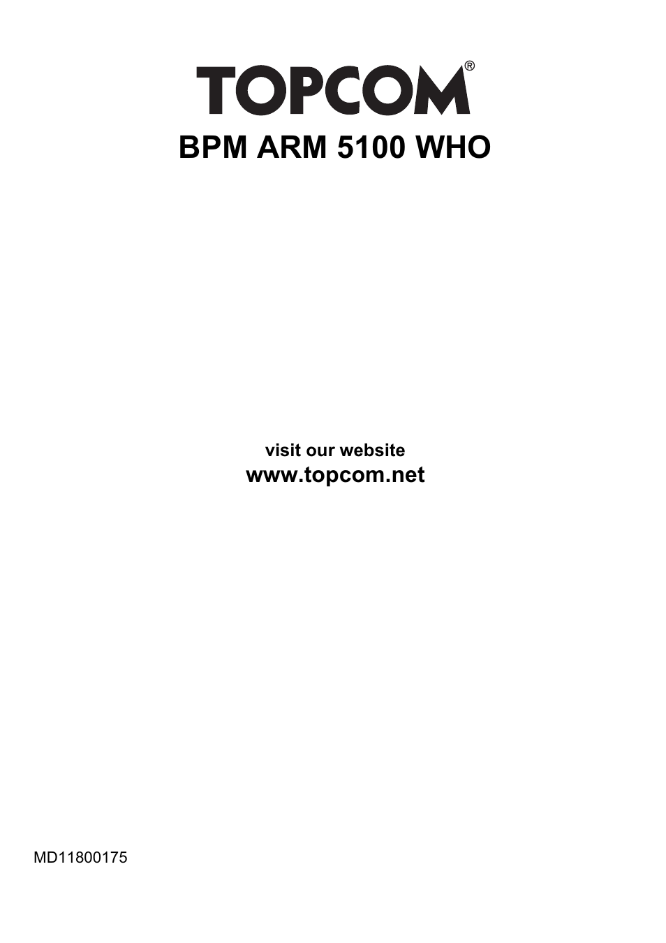 Bpm arm 5100 who | Topcom BPM ARM 5100 WHO User Manual | Page 160 / 160