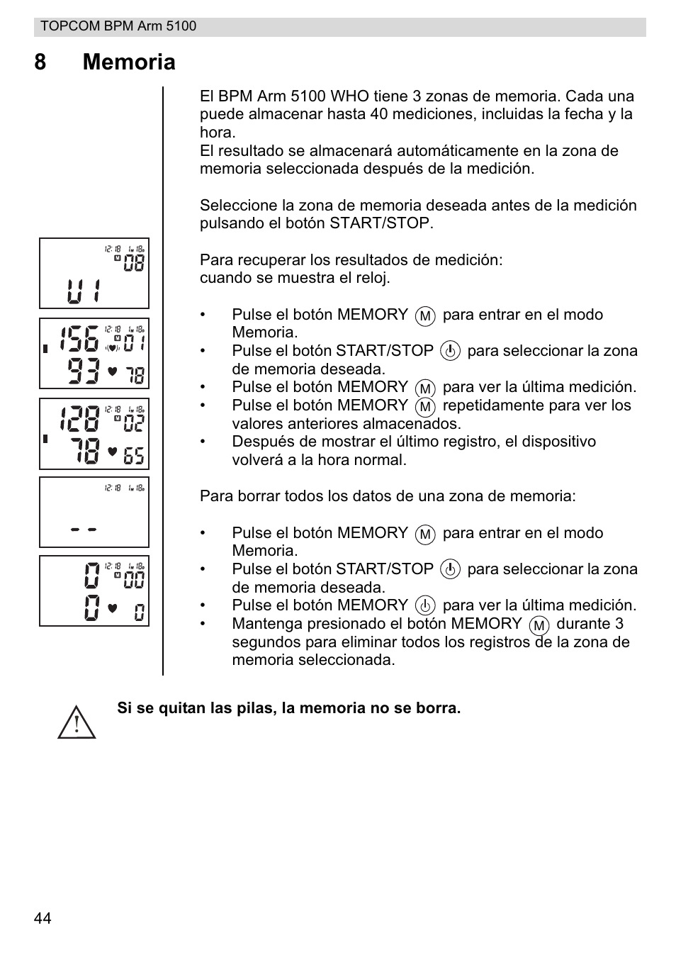 Topcom BPM ARM 5100 WHO User Manual | Page 44 / 160