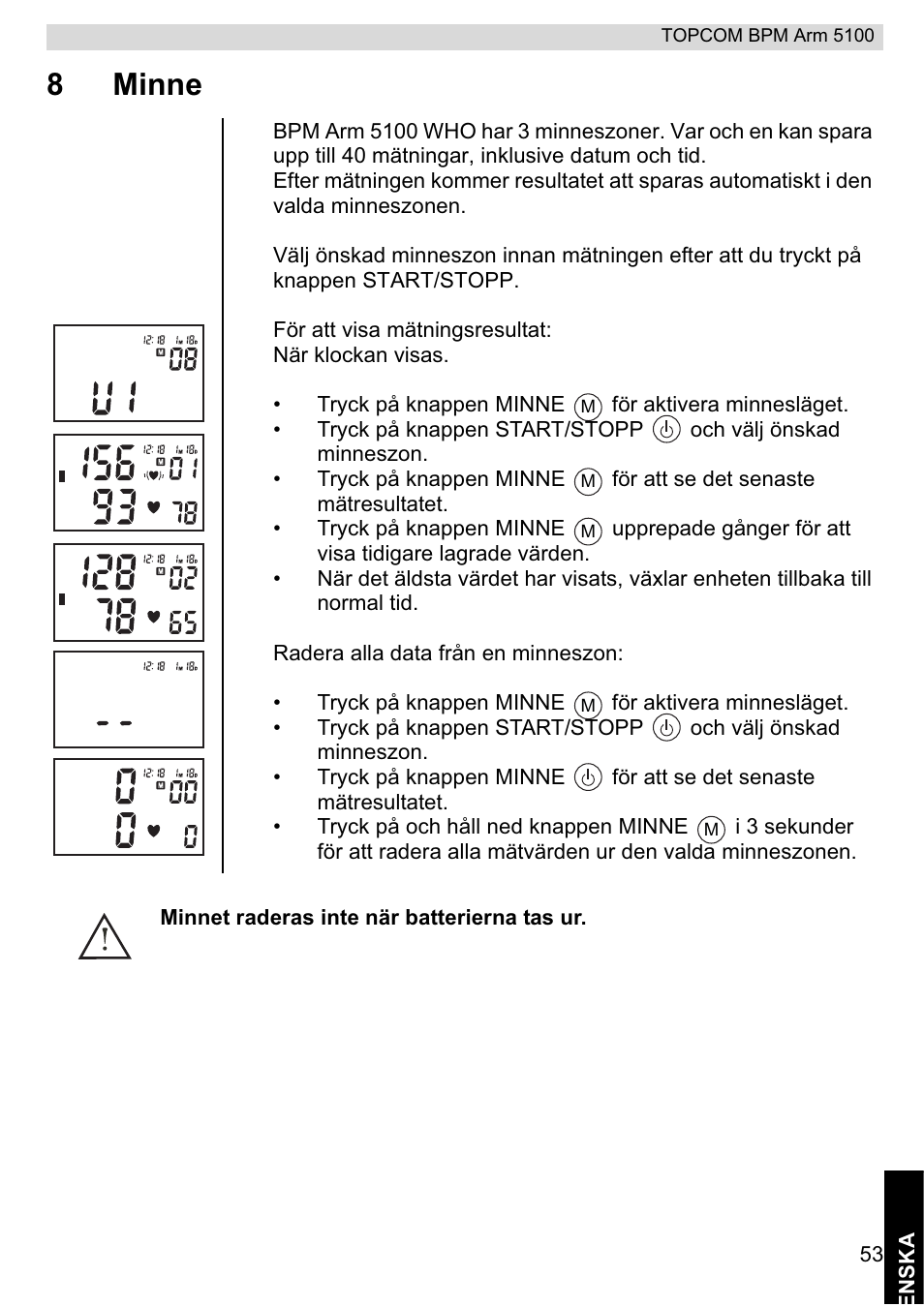 8minne | Topcom BPM ARM 5100 WHO User Manual | Page 53 / 160