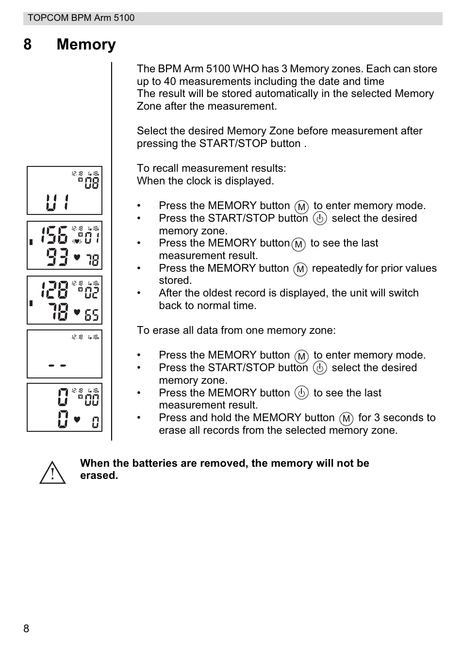 Topcom BPM ARM 5100 WHO User Manual | Page 8 / 160