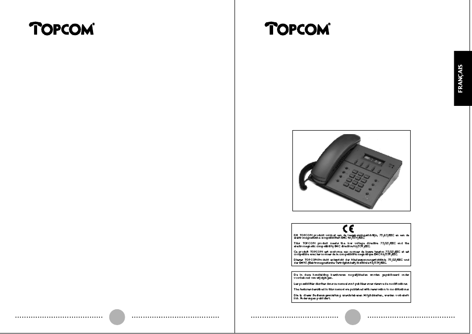 Deskmaster 125, Garantie | Topcom DESKMASTER 125 User Manual | Page 10 / 34