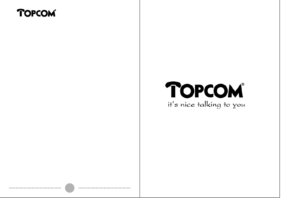 Deskmaster 125 | Topcom DESKMASTER 125 User Manual | Page 34 / 34