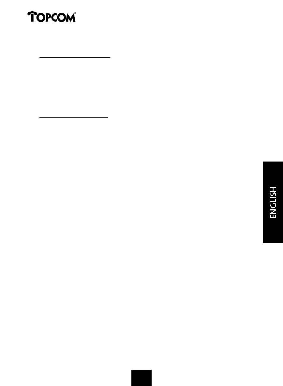 Topcom CALLMASTER 250 User Manual | Page 44 / 62