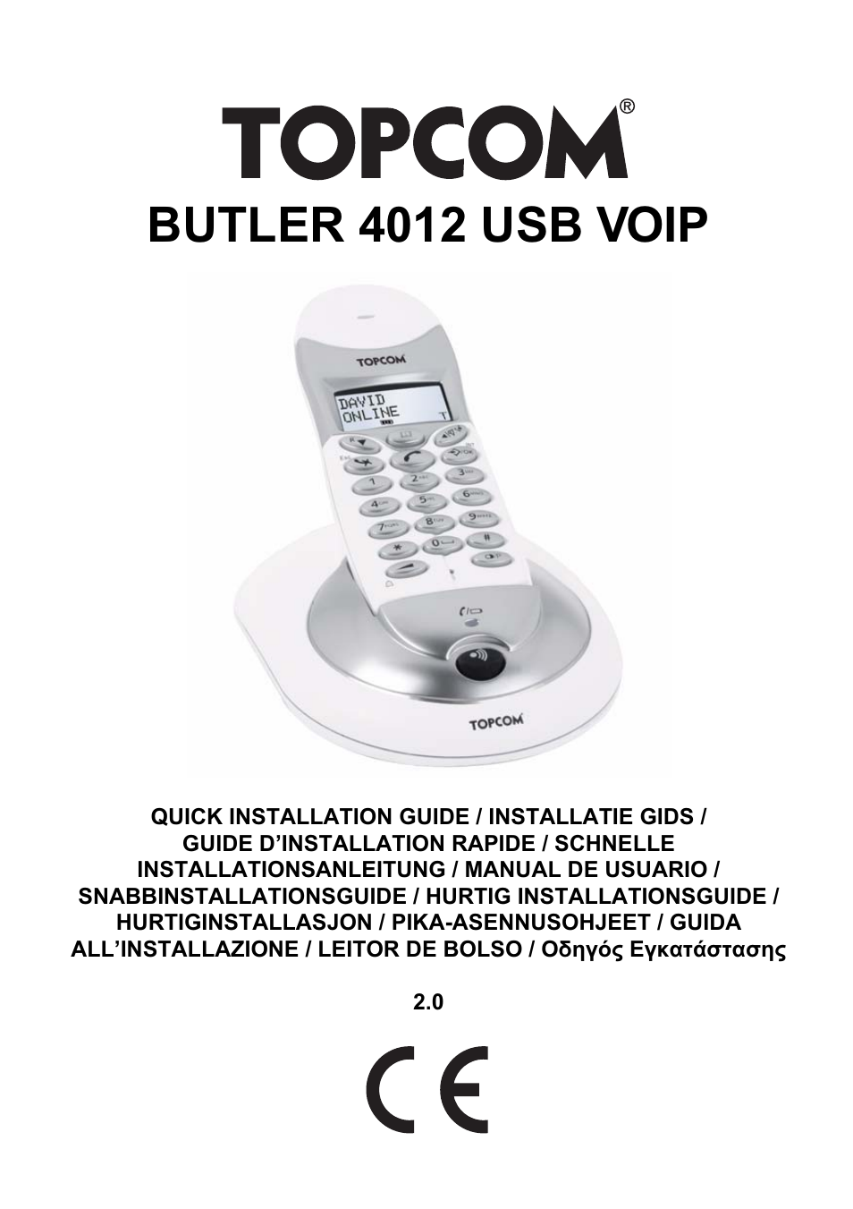 Topcom Butler 4012 User Manual | 28 pages