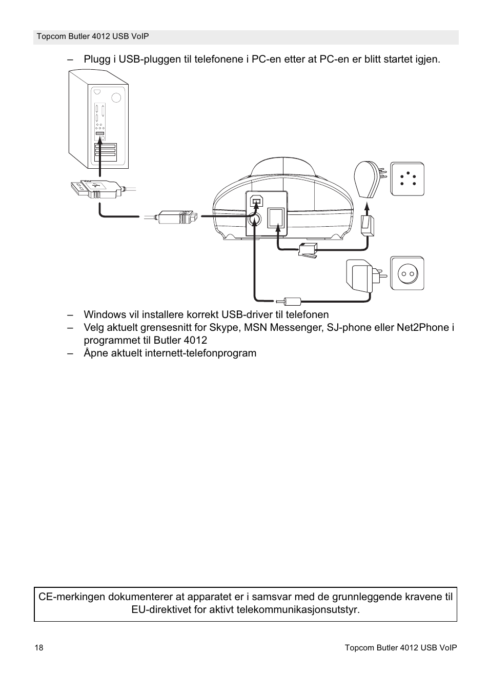 Topcom Butler 4012 User Manual | Page 18 / 28