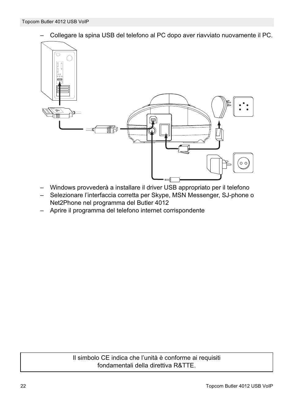 Topcom Butler 4012 User Manual | Page 22 / 28