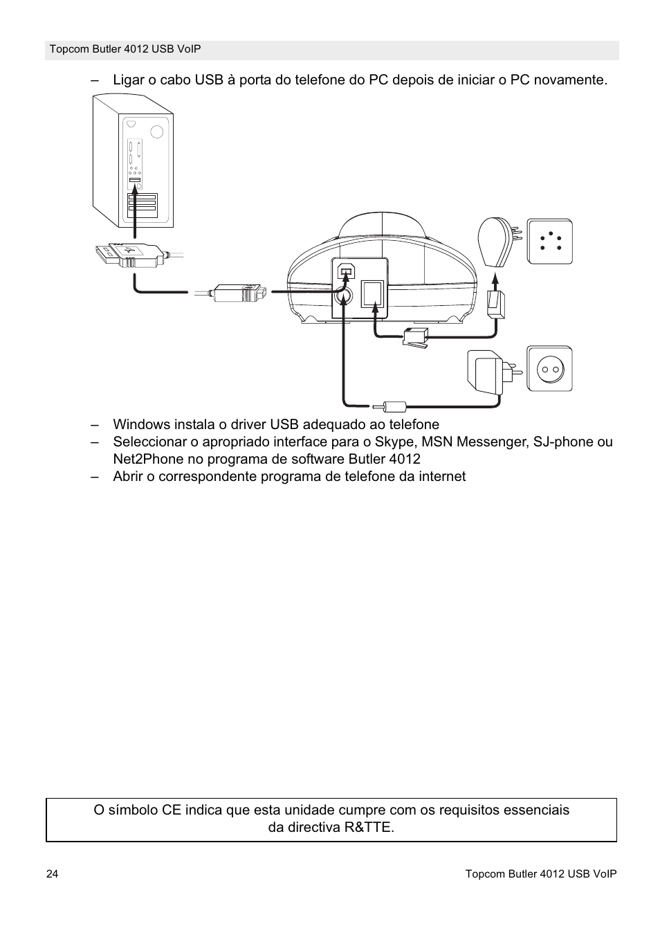 Topcom Butler 4012 User Manual | Page 24 / 28