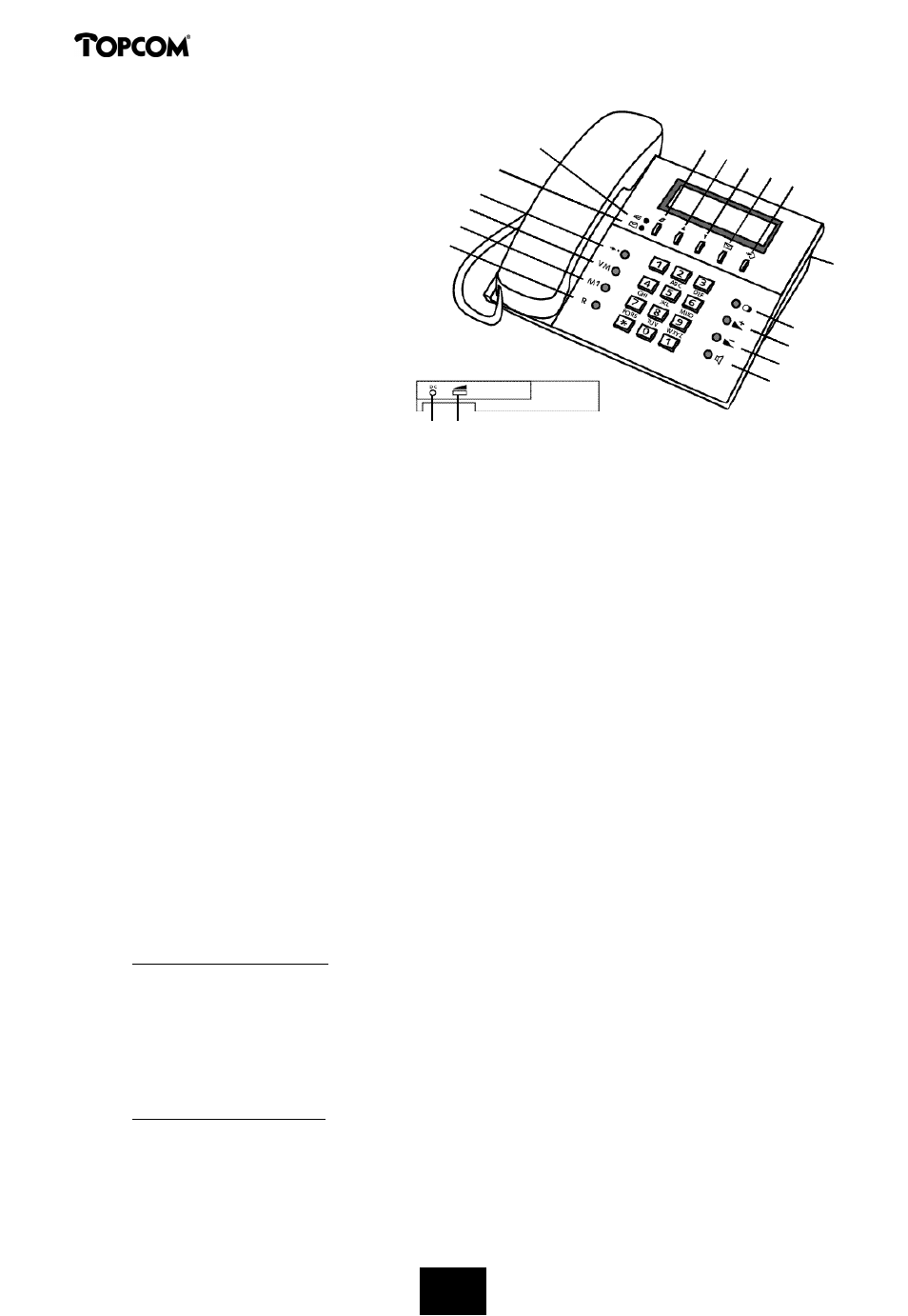 Deskmaster 122 | Topcom DESKMASTER 122+ User Manual | Page 18 / 31