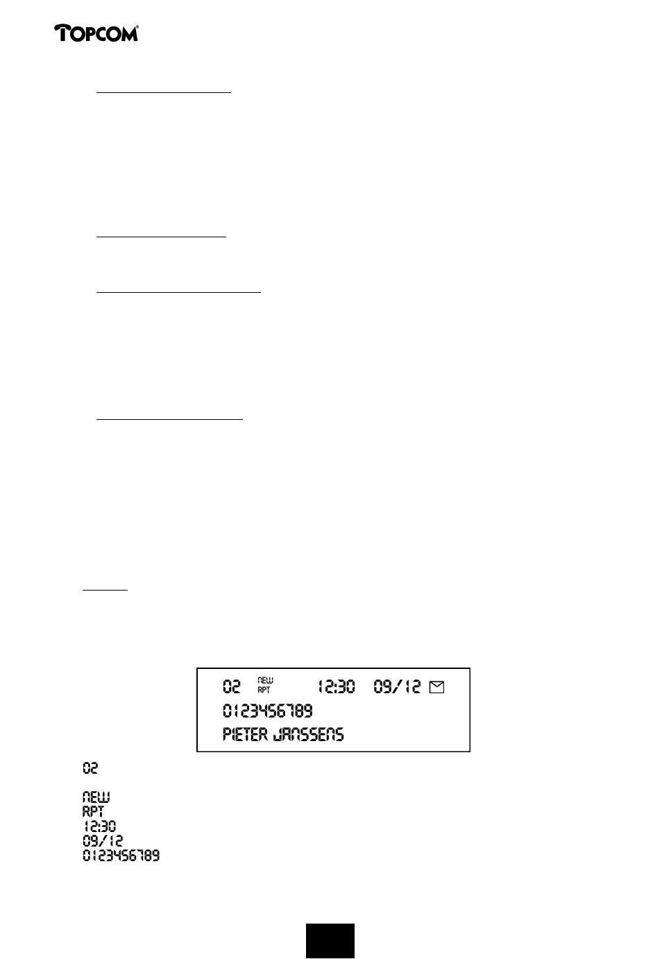 Deskmaster 122 | Topcom DESKMASTER 122+ User Manual | Page 22 / 31