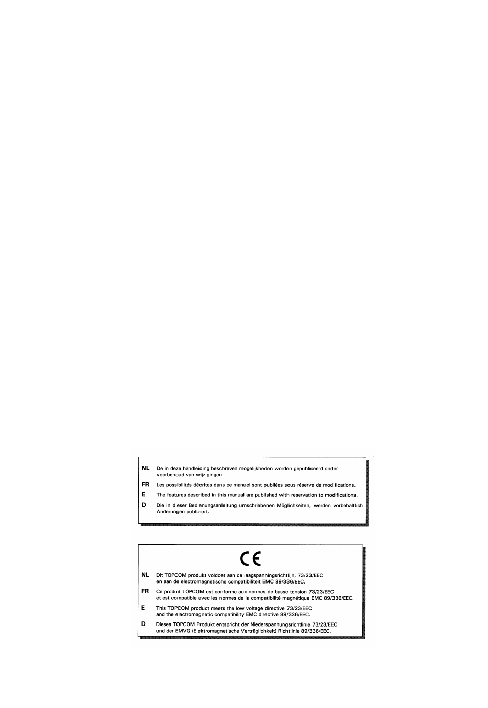 Topcom DESKMASTER 122+ User Manual | Page 30 / 31