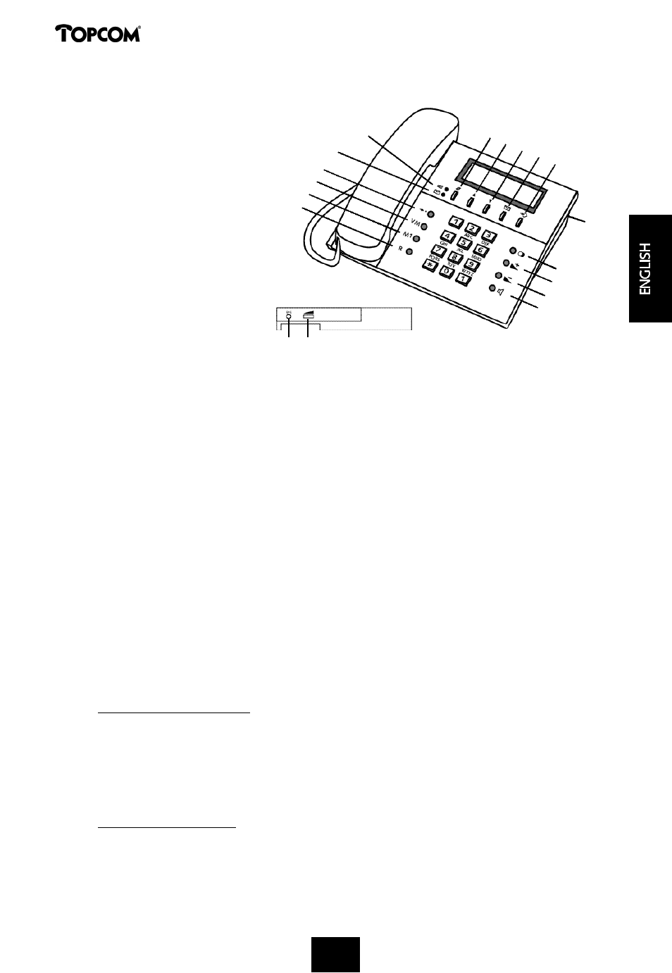 Deskmaster 122 | Topcom DESKMASTER 122+ User Manual | Page 9 / 31