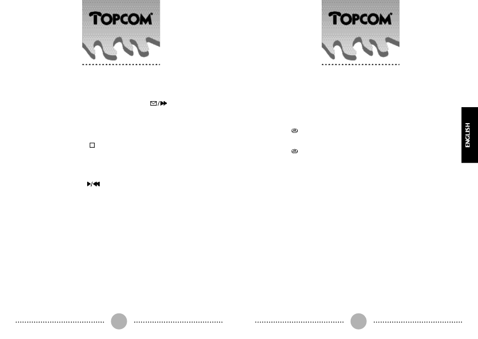 Agia, Remote control | Topcom AGIA User Manual | Page 22 / 35