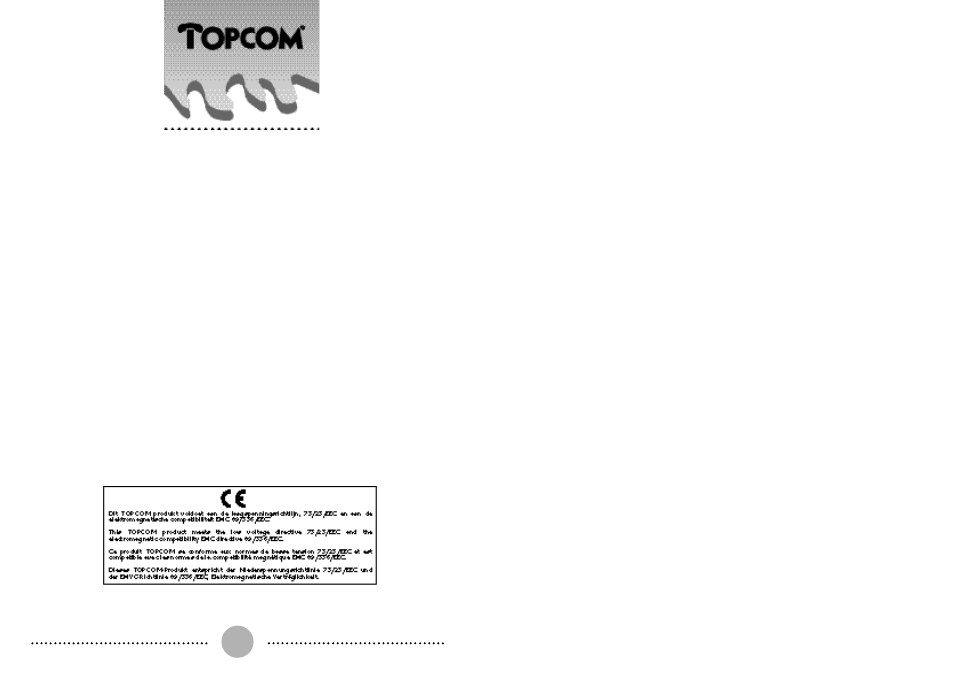 Agia | Topcom AGIA User Manual | Page 35 / 35