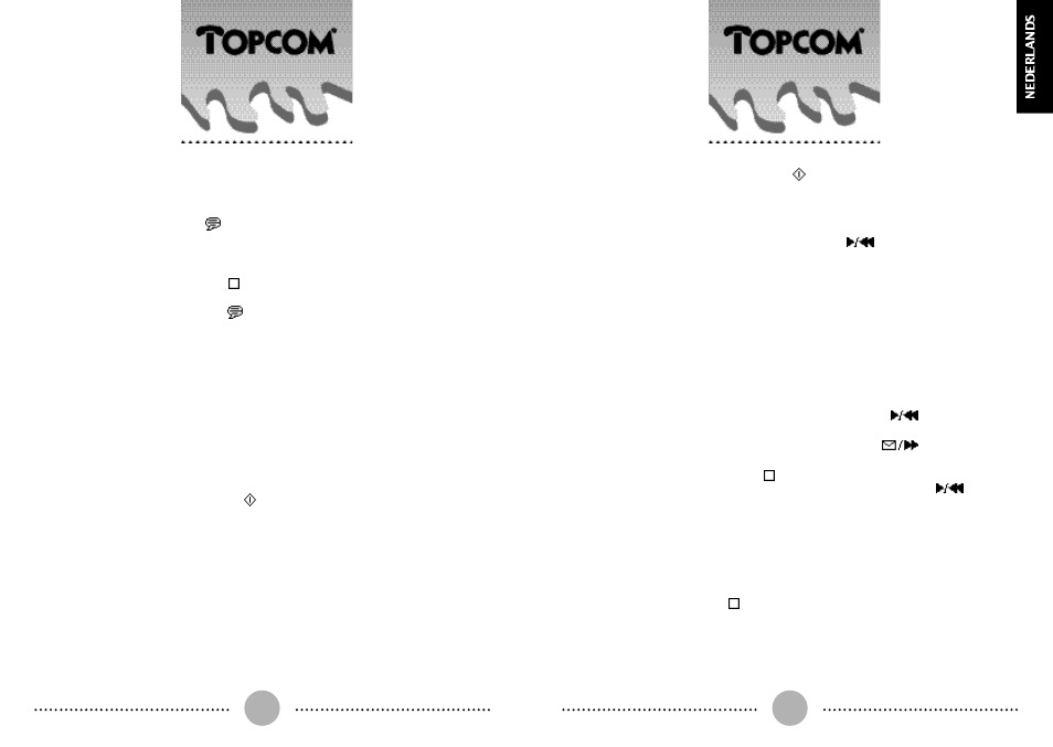 Agia, Werking antwoordapparaat | Topcom AGIA User Manual | Page 5 / 35