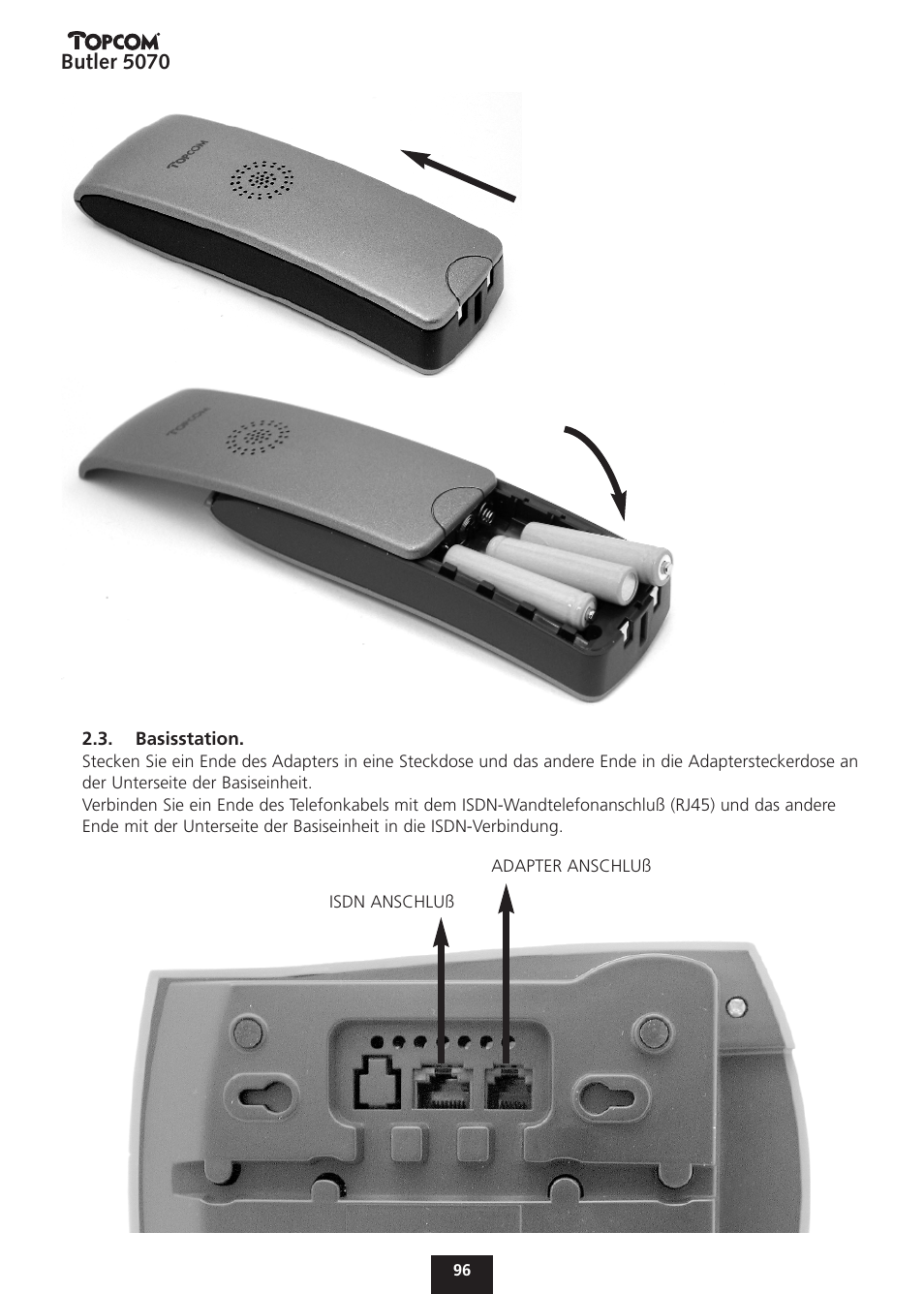 Butler 5070 | Topcom BUTLER 5070 User Manual | Page 96 / 124