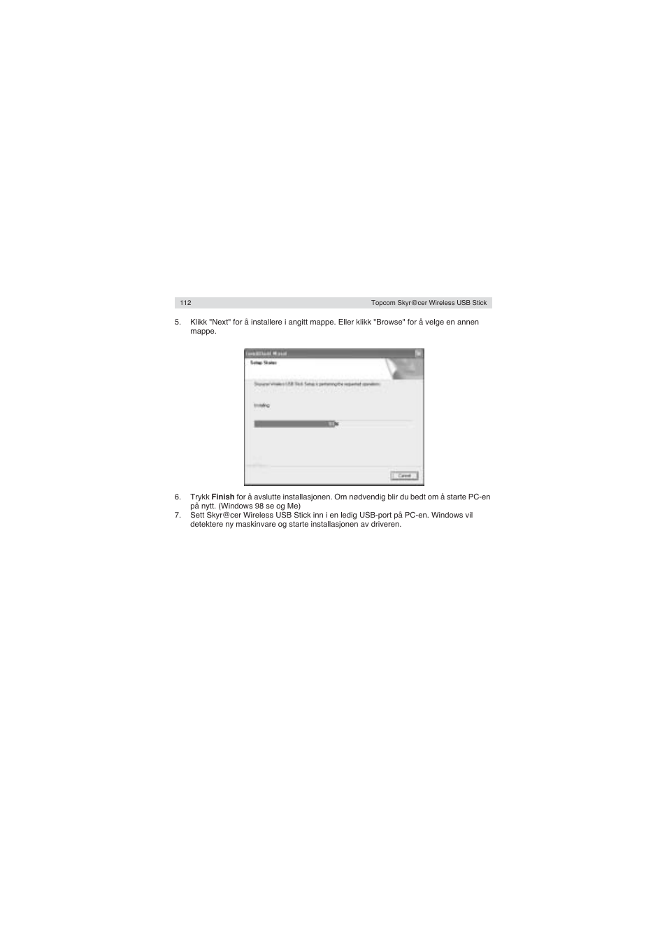 Topcom Wireless USB Stick User Manual | Page 112 / 132