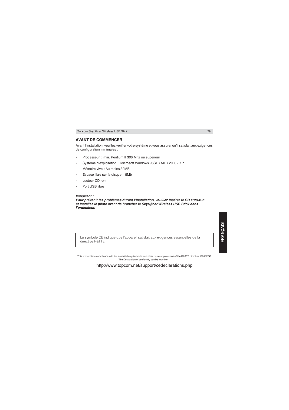 Topcom Wireless USB Stick User Manual | Page 29 / 132