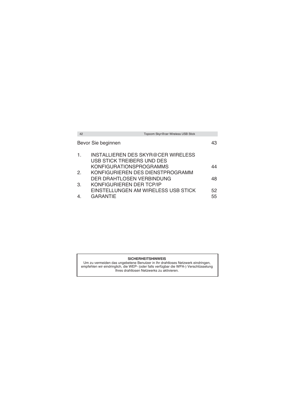 Topcom Wireless USB Stick User Manual | Page 42 / 132