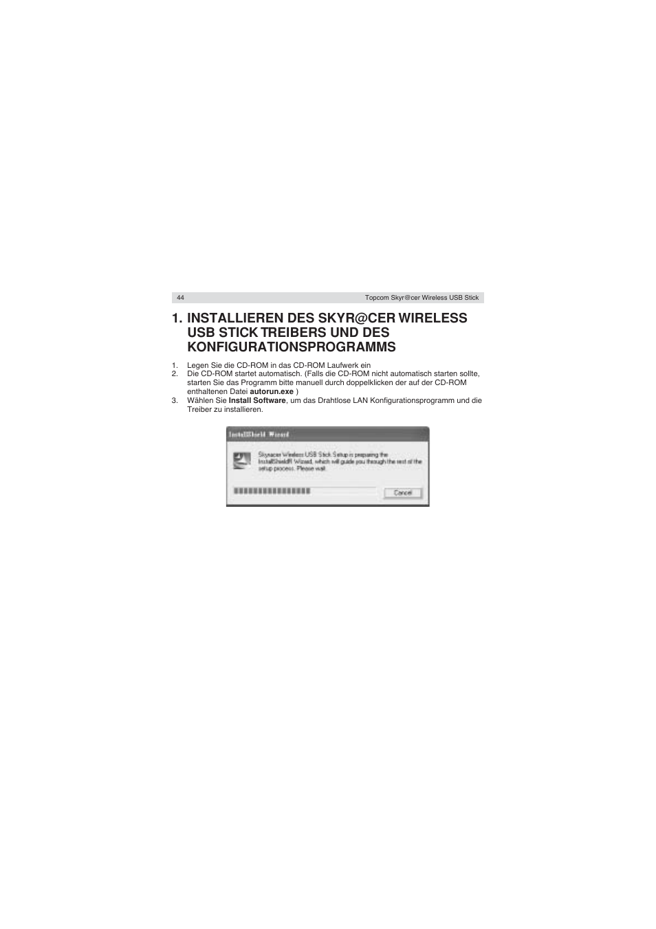Topcom Wireless USB Stick User Manual | Page 44 / 132