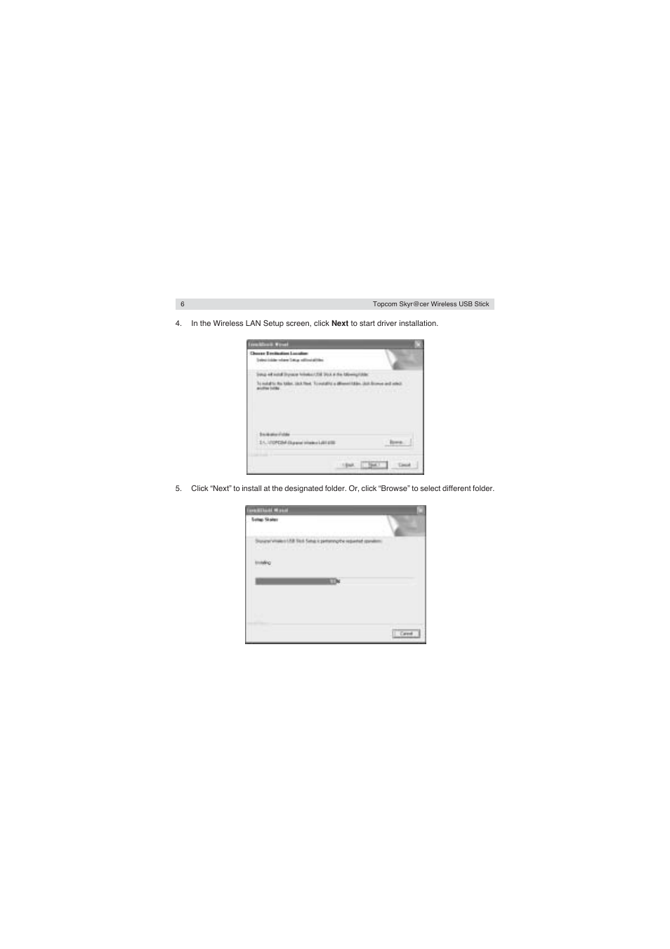 Topcom Wireless USB Stick User Manual | Page 6 / 132