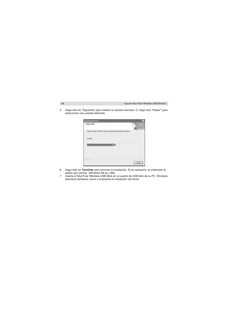Topcom Wireless USB Stick User Manual | Page 60 / 132