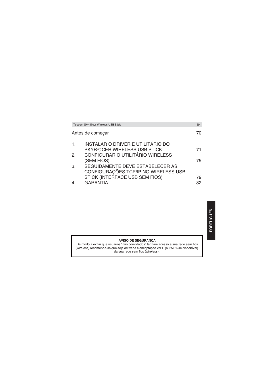 Topcom Wireless USB Stick User Manual | Page 69 / 132