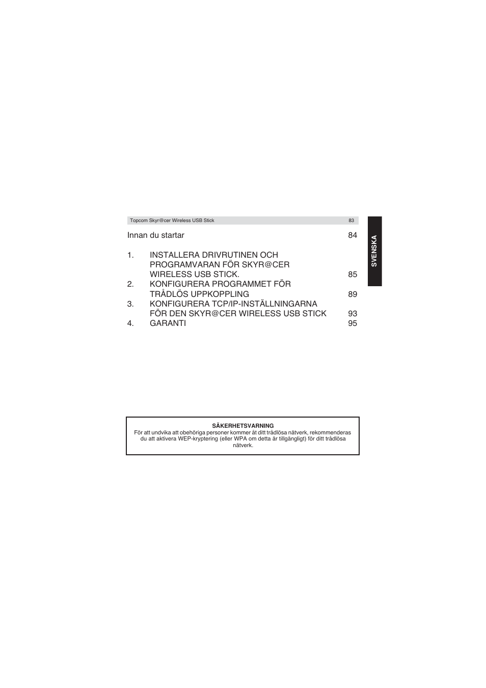 Topcom Wireless USB Stick User Manual | Page 83 / 132