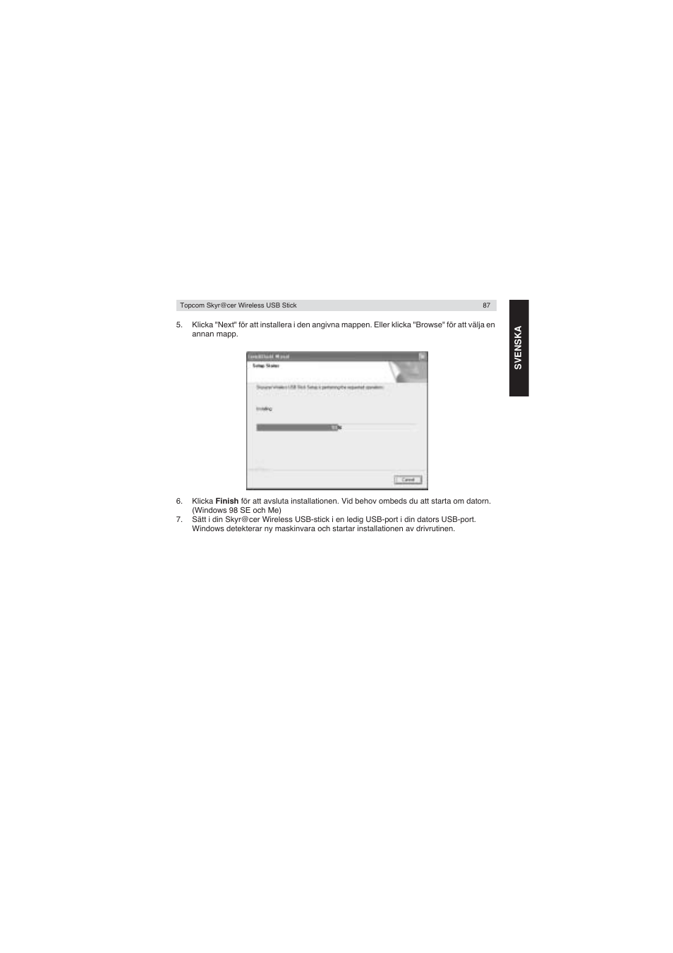 Topcom Wireless USB Stick User Manual | Page 87 / 132
