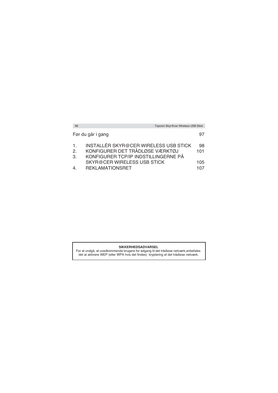 Topcom Wireless USB Stick User Manual | Page 96 / 132