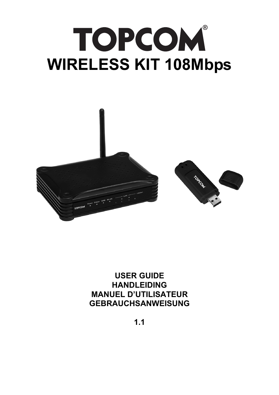 Topcom Wireless Kit 108MBPS User Manual | 100 pages