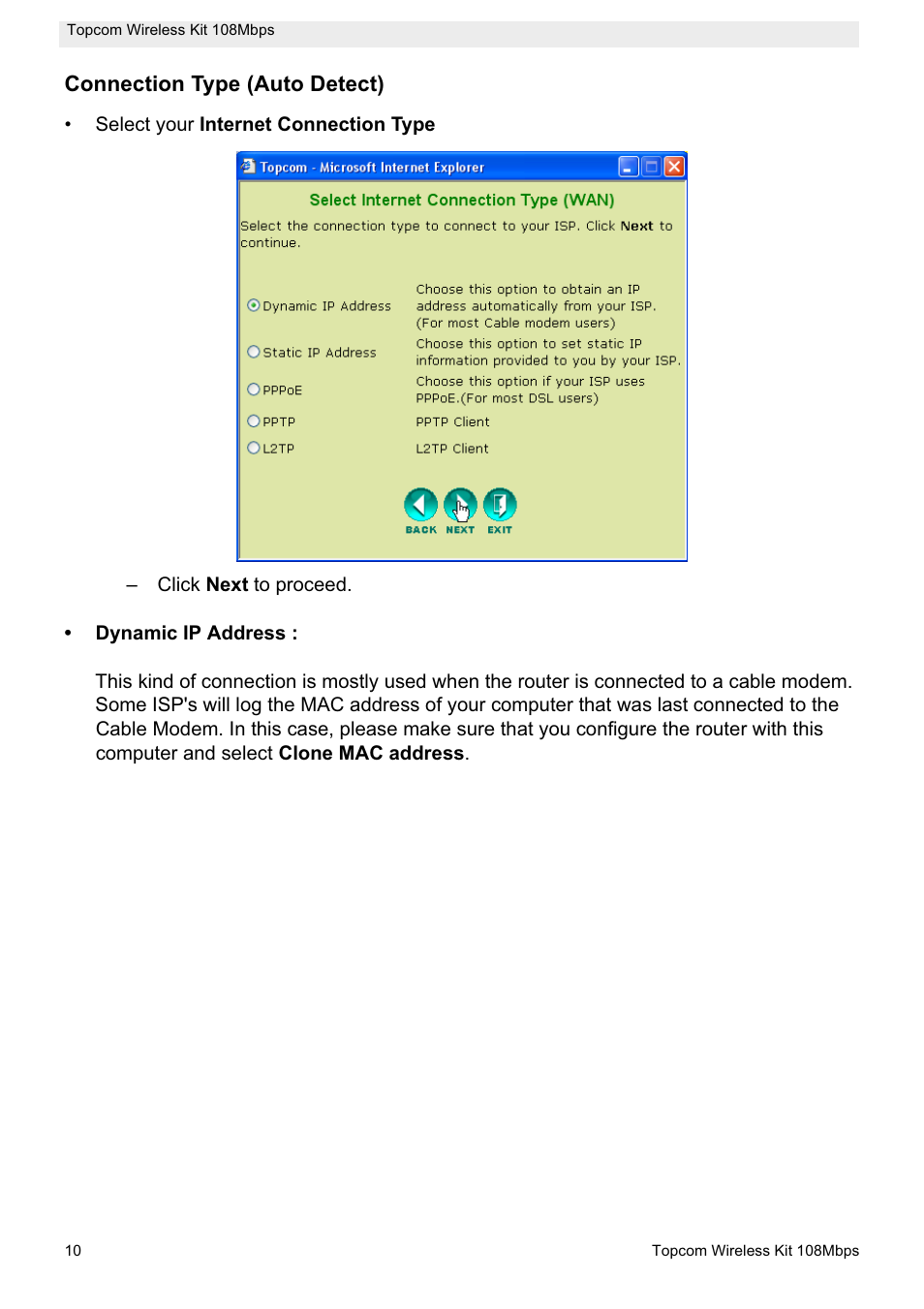 Topcom Wireless Kit 108MBPS User Manual | Page 10 / 100