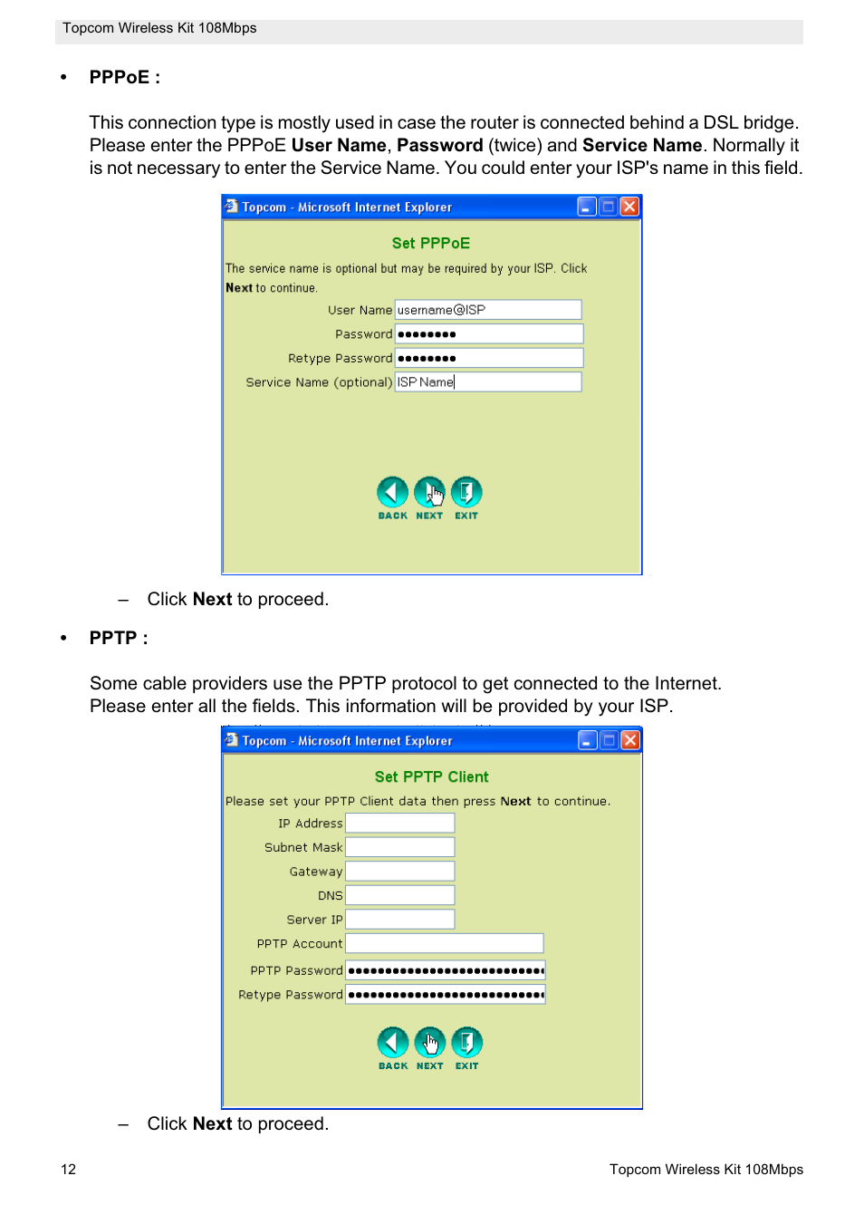 Topcom Wireless Kit 108MBPS User Manual | Page 12 / 100