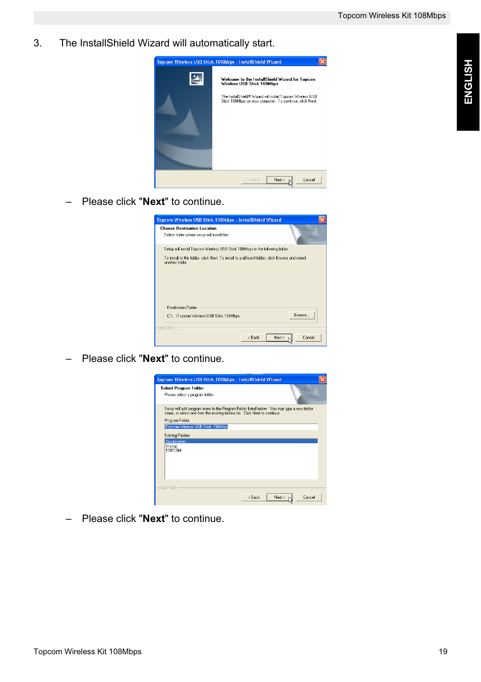 Topcom Wireless Kit 108MBPS User Manual | Page 19 / 100