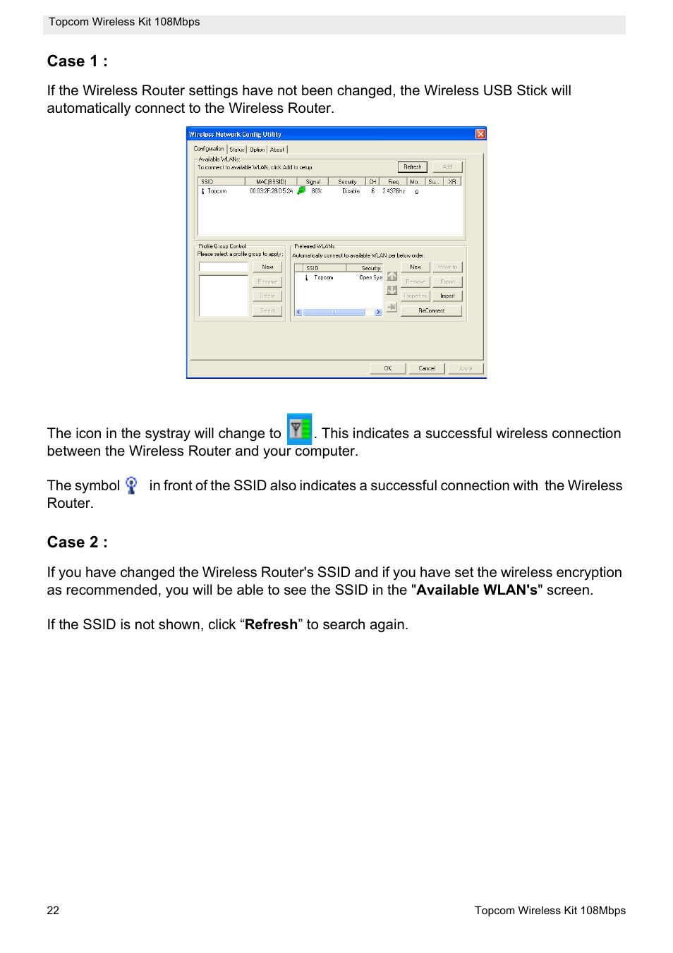 Topcom Wireless Kit 108MBPS User Manual | Page 22 / 100