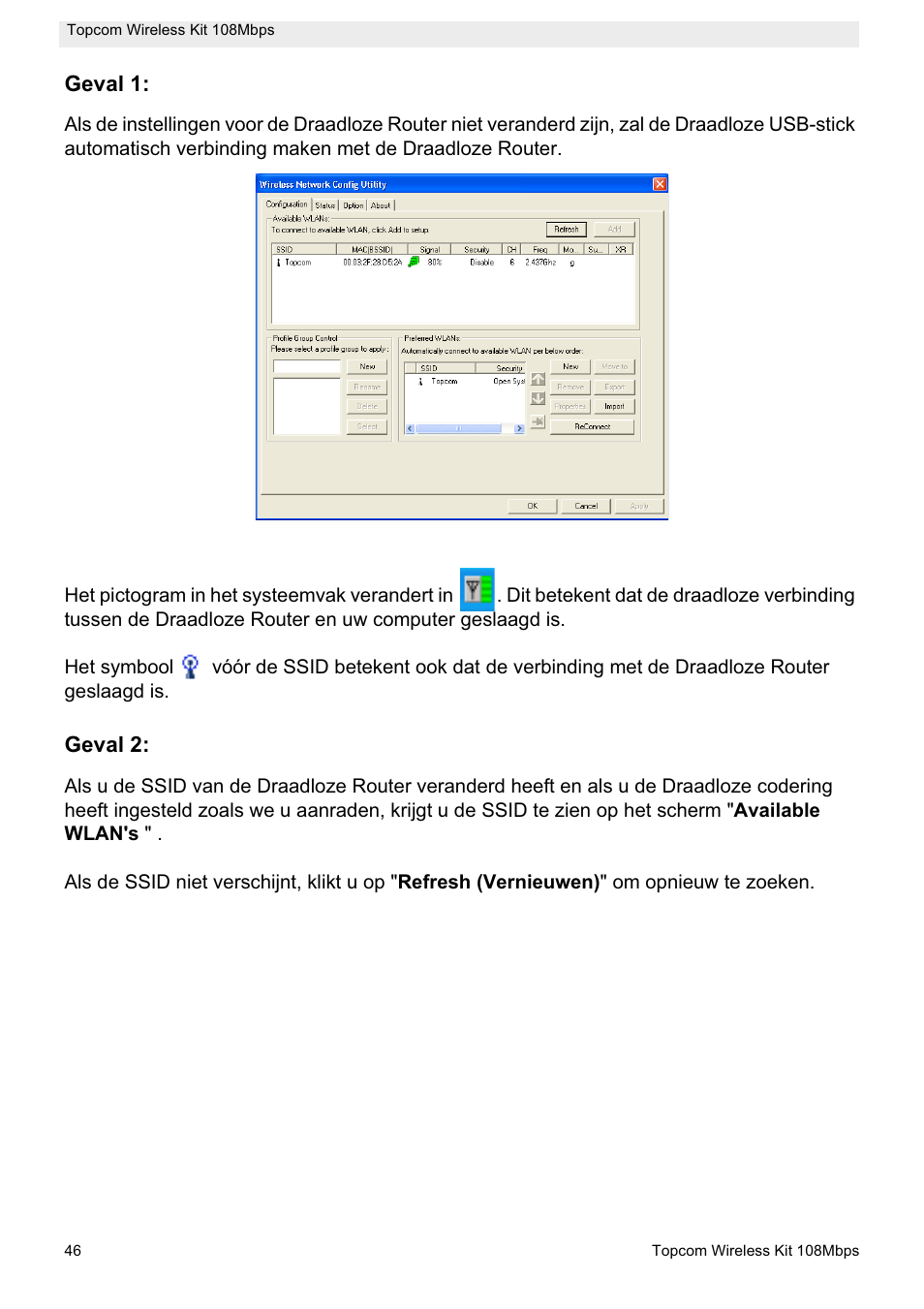 Topcom Wireless Kit 108MBPS User Manual | Page 46 / 100