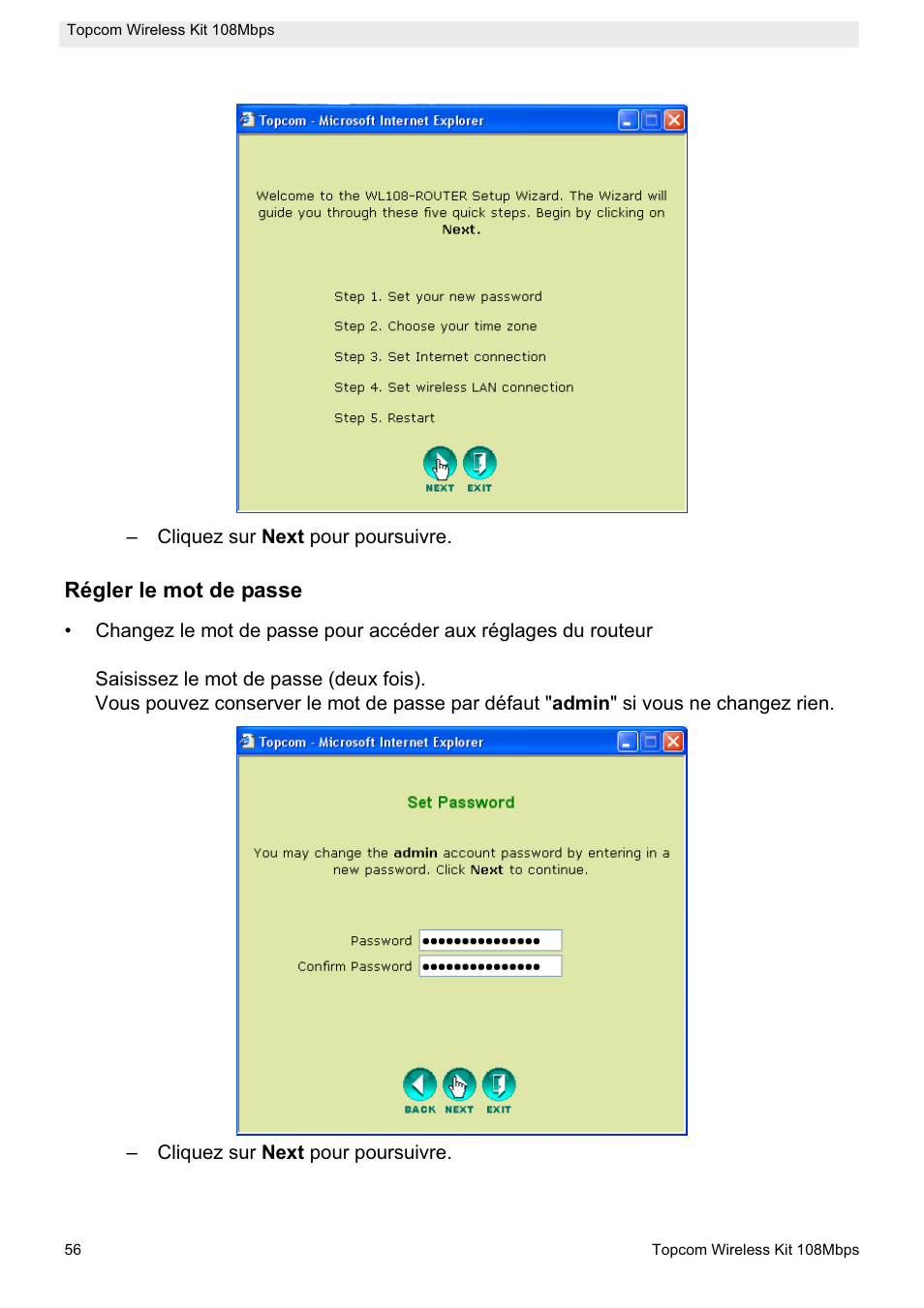 Topcom Wireless Kit 108MBPS User Manual | Page 56 / 100