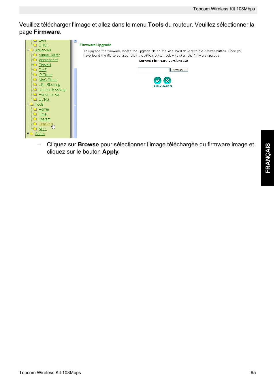 Topcom Wireless Kit 108MBPS User Manual | Page 65 / 100